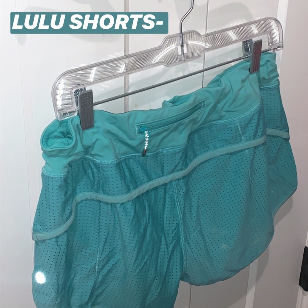 LULU AQUA SHORTS!